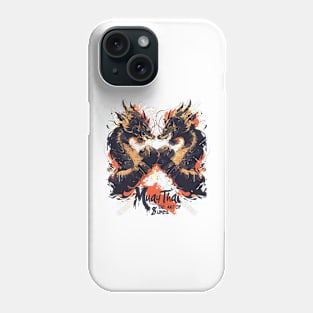 Muay Thai Boxing Dragons - The Art of 8 Limbs Phone Case