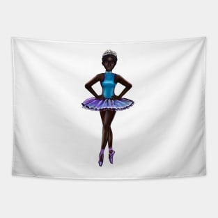 Ballerina Noor #3 - beautiful  black ballerina with corn rows Tapestry