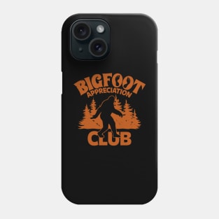 Bigfoot Retro Vintage Appreciation Club Funny Sasquatch Meme Phone Case