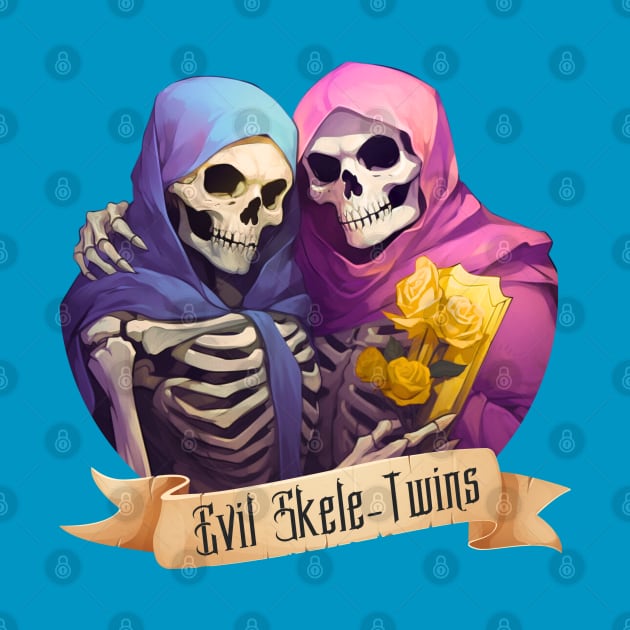 Evil Skele-twins by Moonpixels