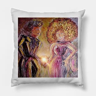 sunset walk Pillow