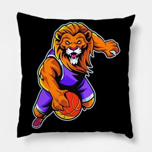 Lion Basketball Pillow