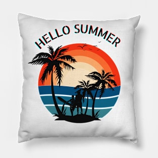 Summer, Beach Vacation Summer Pillow