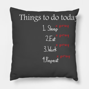 Things to Do Pillow