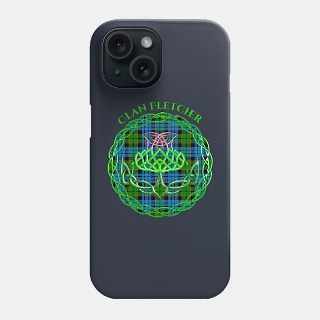 Fletcher Scottish Tartan Celtic Thistle Phone Case by CelticFlame