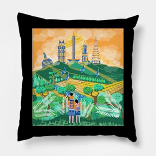 holiday with family Pillow