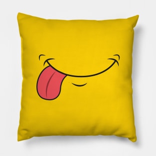 Me Be Silly Emoticon Expression Design For Women, Men, Kids or Public Use Pillow