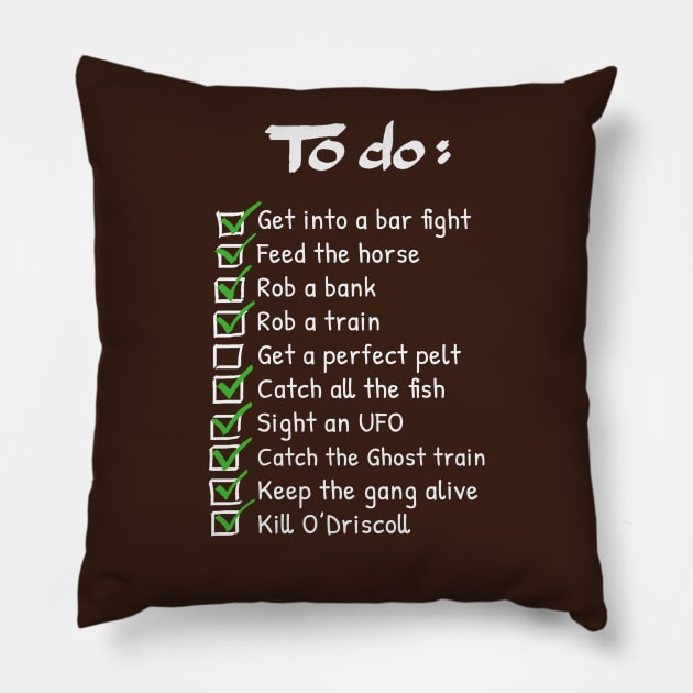 Arthur's To-do List Pillow by Cattoc_C