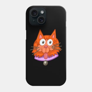 Orange Kitty Toon Phone Case