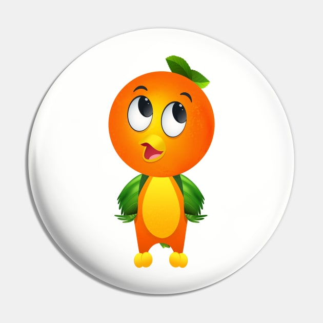 Florida Orange Bird Pin by ThemeParkProps