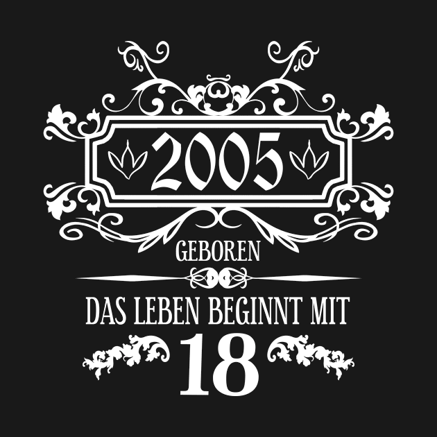 das Leben beginnt mit 18 Jahren by HBfunshirts