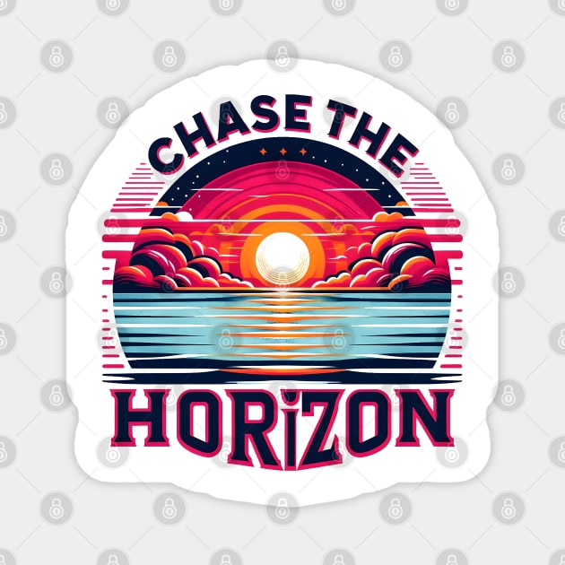 Chase the Horizon Magnet by MakerMind8.2