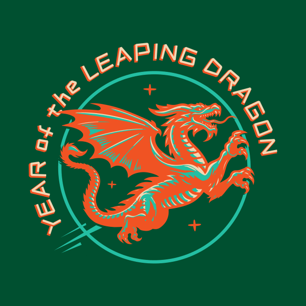 Vintage Funny Year Of The Dragon Leap Year by ArtOnTheRun