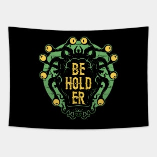 Typographic Beholder Tapestry