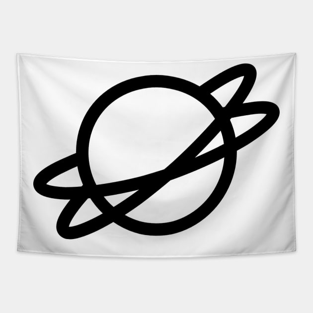 Planet with Rings Icon Tapestry by AustralianMate