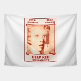 Deep Red Poster Tapestry