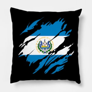 Proud El Salvador Flag, El Salvador gift heritage, Salvadorian girl Boy Friend Salvadoreño Pillow