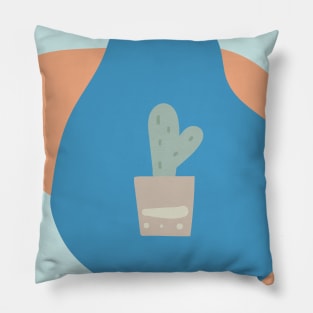 Cute little cartoon cactus Pillow