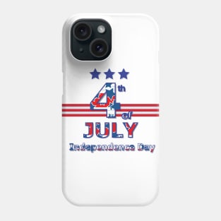 4th July celebration card Phone Case