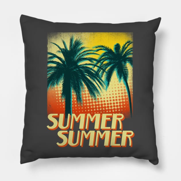 Summer Summer Pillow by drixalvarez