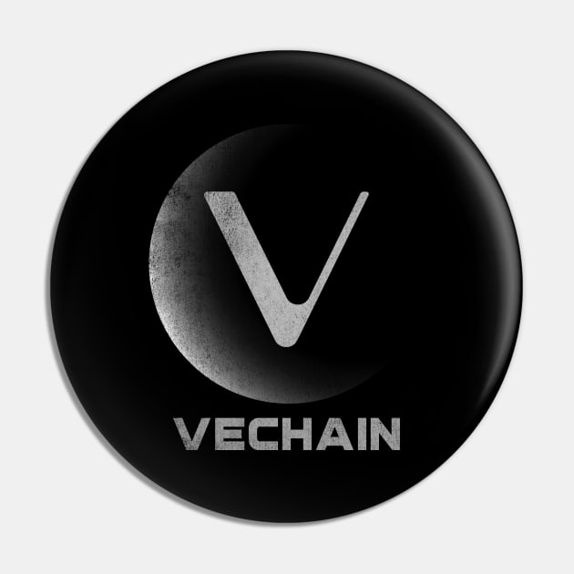 Vintage Vechain VET Coin To The Moon Crypto Token Cryptocurrency Blockchain Wallet Birthday Gift For Men Women Kids Pin by Thingking About