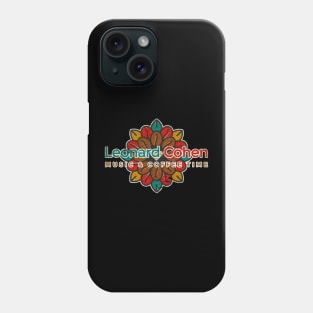 Leonard Cohen Music & Cofee Time Phone Case