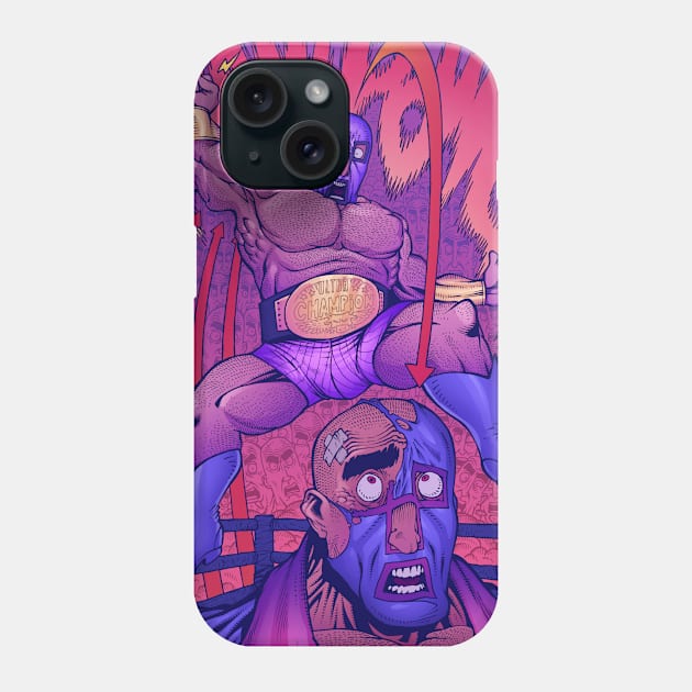 Taco luchador 2 Phone Case by Bazuzu