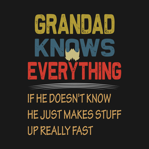 grandad knows everything..fathers day gift by DODG99