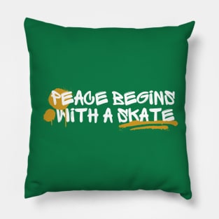 Piece Begins with a Skate Pillow