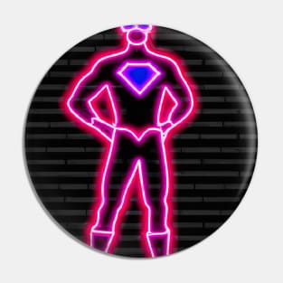 Superhero Neon Pin