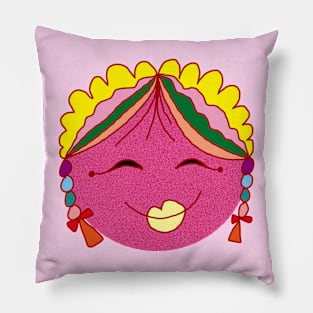 Smiley Face Preppy Pillow