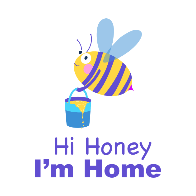 Honey bee with bucket by Farissa