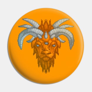 Gold Demonic Argali Pin