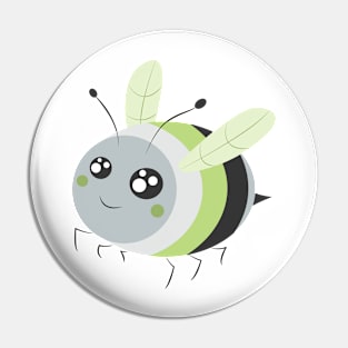 Agender Pride Bee Pin