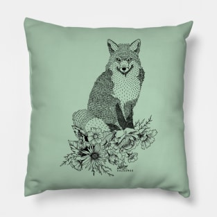 Little Black Fox Pillow