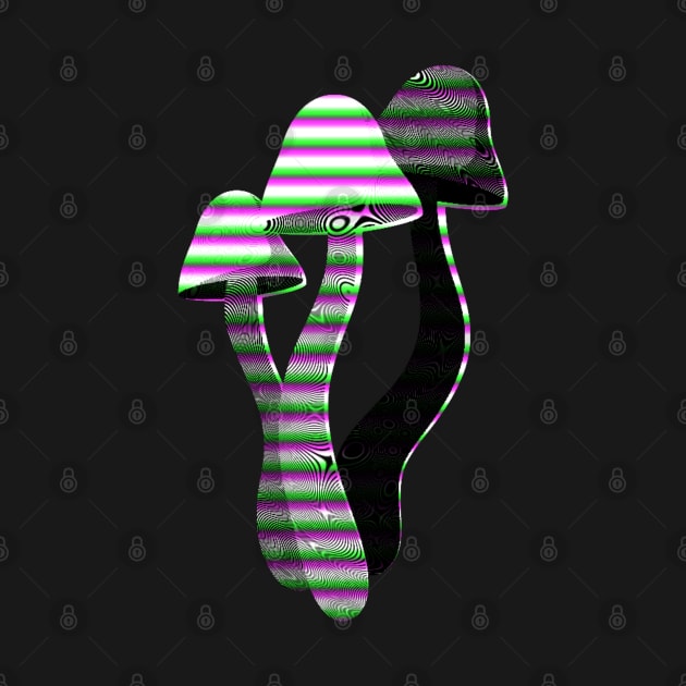 Toadstool Mushroom Trippy Glitch by gabby.gp.designs