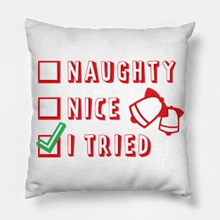 Did you make it to the nice list this year? Pillow