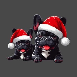 Frenchie Santa Claus T-Shirt