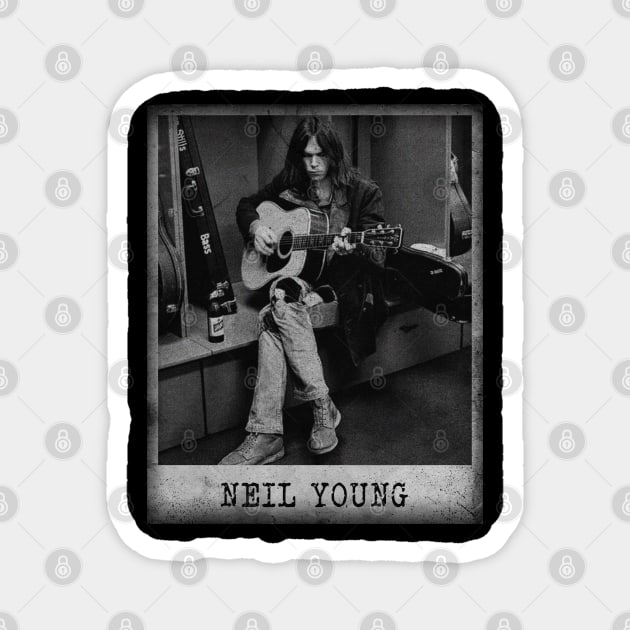 Neil Young // Minimalist Fanart Tribute Magnet by j.adevelyn