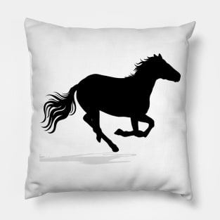 Minimal Horse Design Pillow