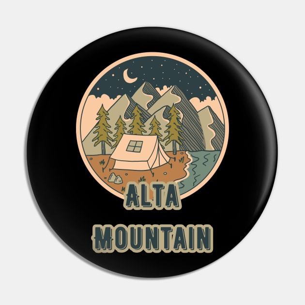 Alta Mountain Pin by Canada Cities