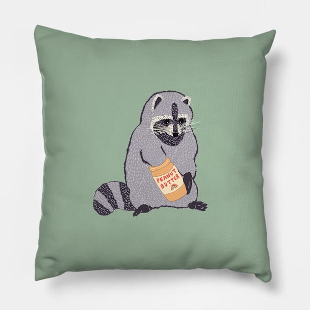 Tony the Trash Panda Pillow by braveleopard