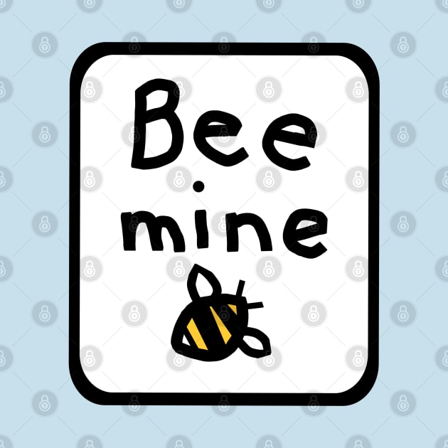 Framed Bee Mine for Valentines Day by ellenhenryart