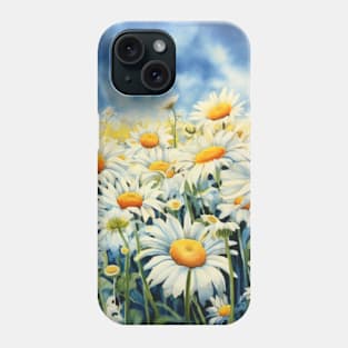 Daisies Watercolor Phone Case