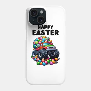 Happy Easter Monster Truck Easter Eggs Toddler Boys Phone Case
