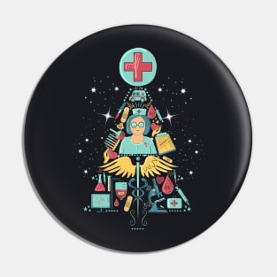 Nurse Christmas Tree Design Pin