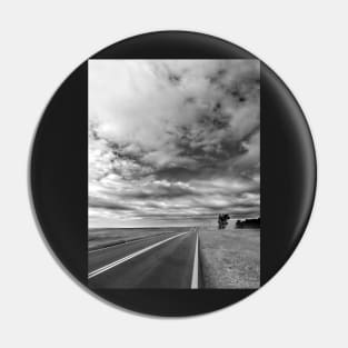 Isolation - Highway On The Prairie black and white photograph Pin