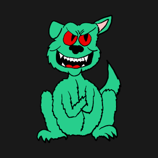 Green Evil puppy T-Shirt