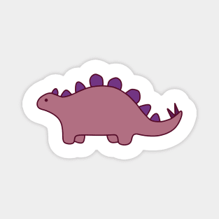 dark pink dinosaur Magnet