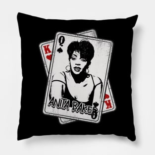 Retro Anita Baker Card Style Pillow